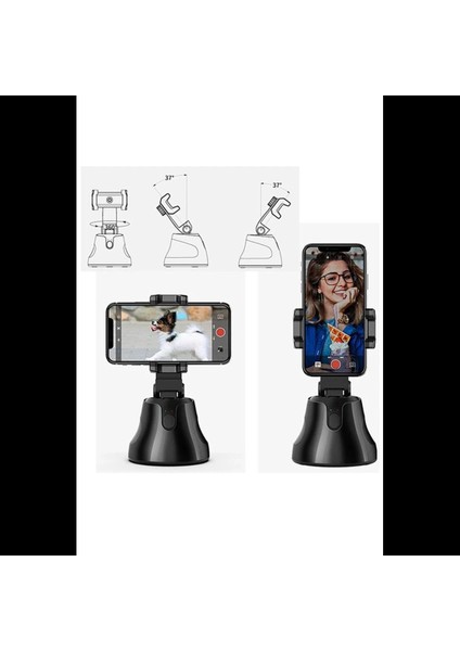 Apai Genie 360 Derece Takip Etme Özellikli Selfie Gimbal - Siyah fiyatları