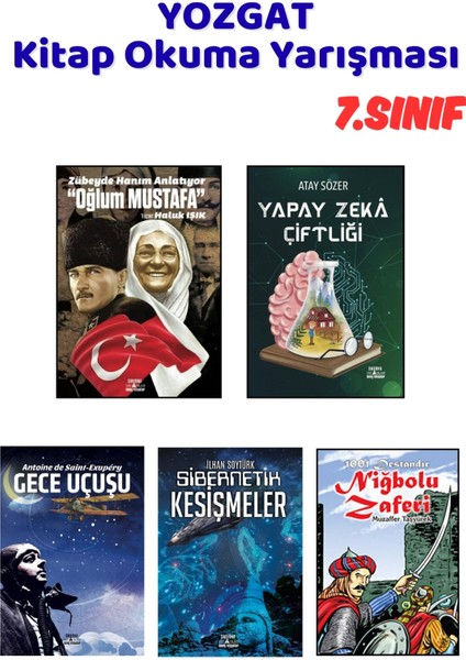 Yozgat Kitap Okuma Yarışması 7.sınıf Kitapları, 5 Kitap Set, 7.sınıf Masal Öykü