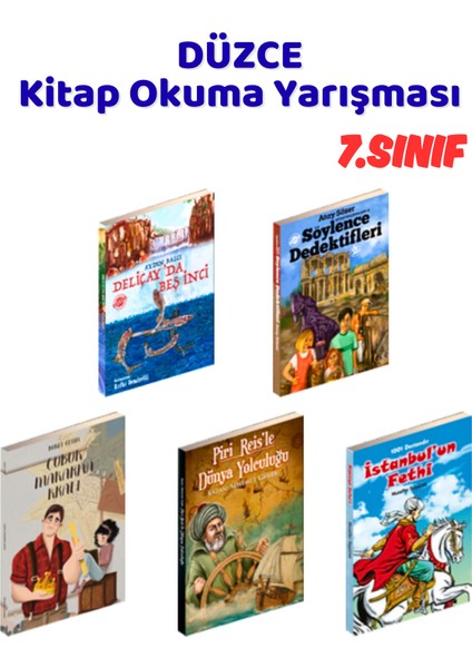Düzce Kitap Okuma Yarışması 7.sınıf Kitapları, 5 Kitap Set, 7.sınıf Masal Öykü