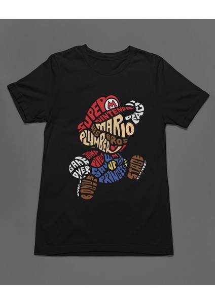 Mario Super Mario Ateri Kaset Game Unisex Tişört T-Shirt