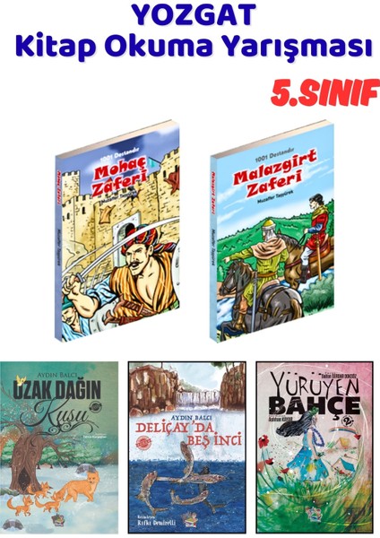 Yozgat Kitap Okuma Yarışması 5.sınıf Kitapları, 5 Kitap Set, 5.sınıf Masal Öykü