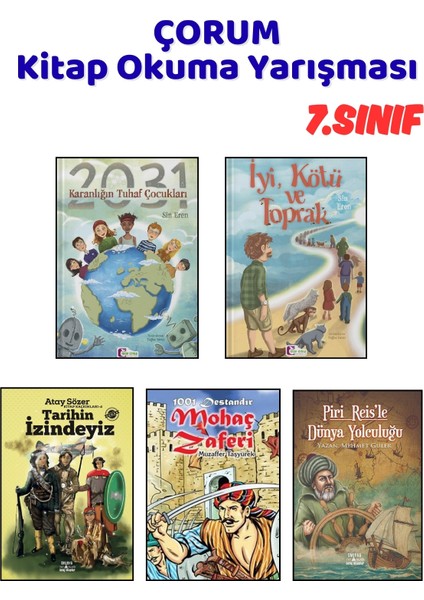 Çorum Kitap Okuma Yarışması 7.sınıf Kitapları, 5 Kitap Set, 7.sınıf Masal Öykü