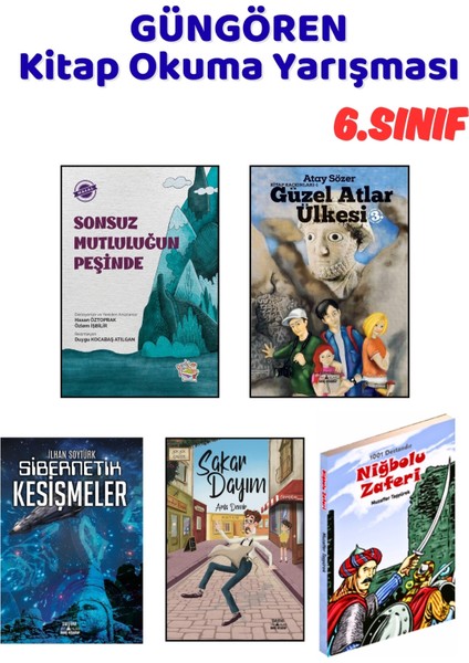 Güngören Kitap Okuma Yarışması 6.sınıf Kitapları, 5 Kitap Set, 6.sınıf Masal Öykü