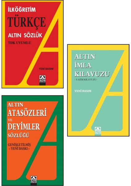 Tdk Uyumlu Ilköğretim Türkçe Sözlük + Imla Kılavuzu + Atasözleri ve Deyimler Sözlüğü - 3 Kitap Set