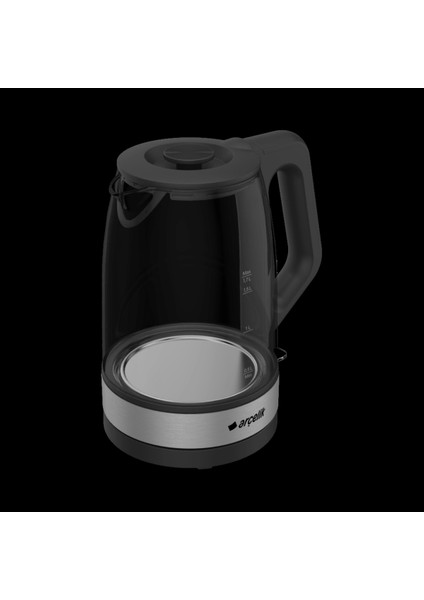 2200 W 1.7 Lt Cam Kettle, Metal Tasarım, Modern ve Şık Mutfak Gereci fırsatları