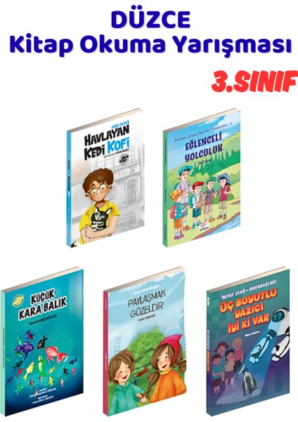 Düzce Kitap Okuma Yarışması 3.sınıf Kitapları, 5 Kitap Set, 3.sınıf Masal Öykü