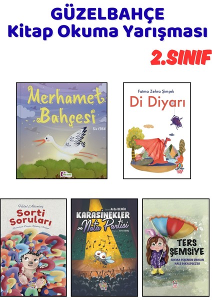 Güzelbahçe Kitap Okuma Yarışması 2.sınıf Kitapları, 5 Kitap Set, 2.sınıf Masal Öykü