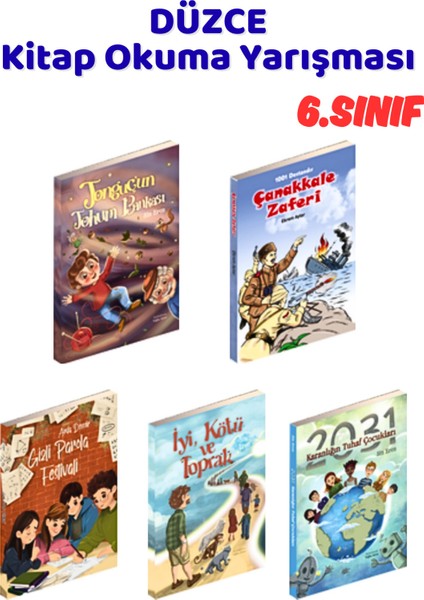 Düzce Kitap Okuma Yarışması 6.sınıf Kitapları, 5 Kitap Set, 6.sınıf Masal Öykü