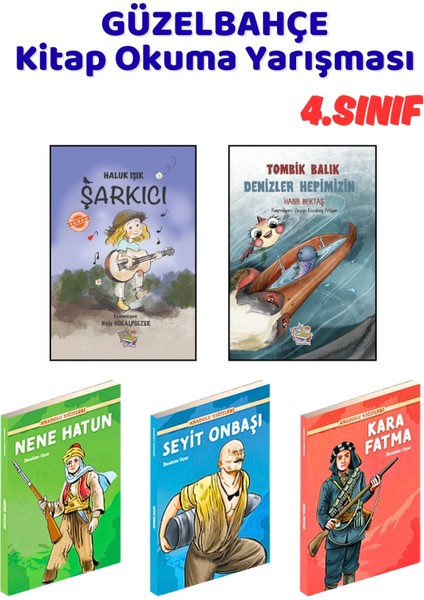 Güzelbahçe Kitap Okuma Yarışması 4.sınıf Kitapları, 5 Kitap Set, 4.sınıf Masal Öykü