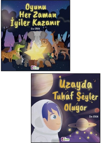 1.Uzayda Tuhaf Şeyler Oluyor + 2.Oyunu Her Zaman Iyiler Kazanır, Sin Eren - 2,3.sınıf Okuma Kitapları