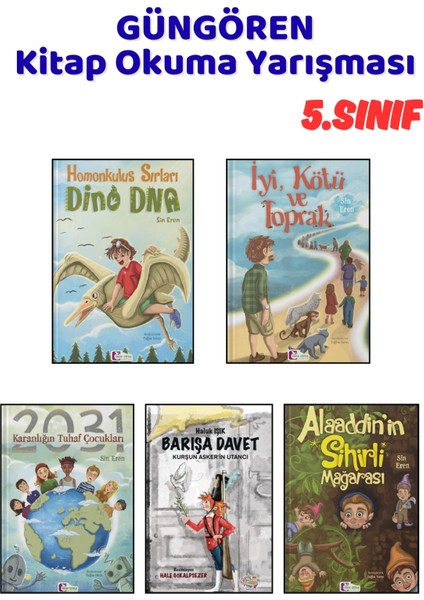 Güngören Kitap Okuma Yarışması 5.sınıf Kitapları, 5 Kitap Set, 5.sınıf Masal Öykü