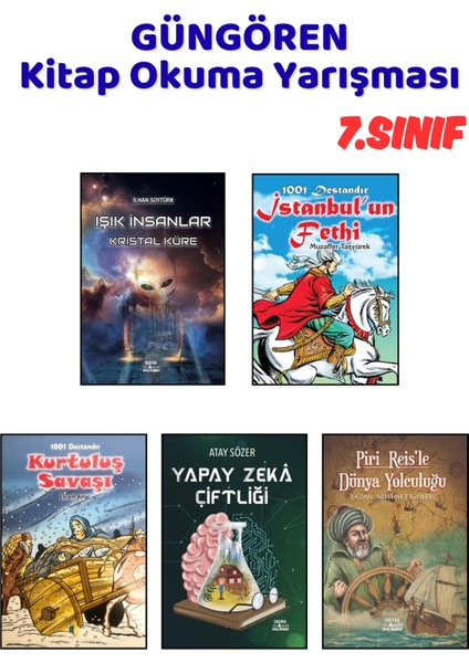 Güngören Kitap Okuma Yarışması 7.sınıf Kitapları, 5 Kitap Set, 7.sınıf Masal Öykü