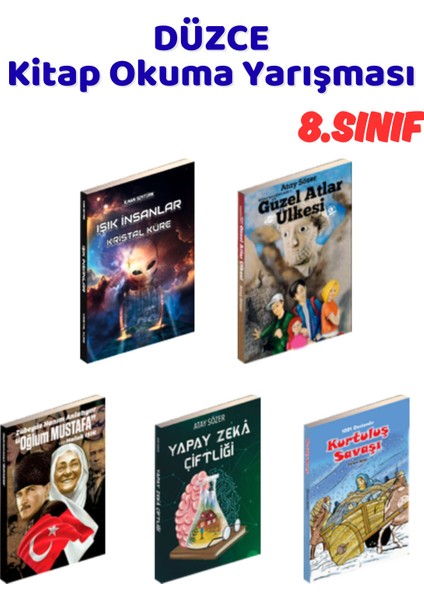 Düzce Kitap Okuma Yarışması 8.sınıf Kitapları, 5 Kitap Set, 8.sınıf Masal Öykü
