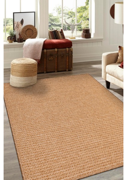 Jutena Jüt Görünümlü Bukle Halı | Hasır Renk, Ince Form, Dayanıklı ve Tozumaz modelleri