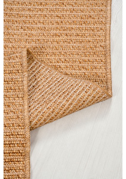 Jutena Jüt Görünümlü Bukle Halı | Hasır Renk, Ince Form, Dayanıklı ve Tozumaz indirimleri