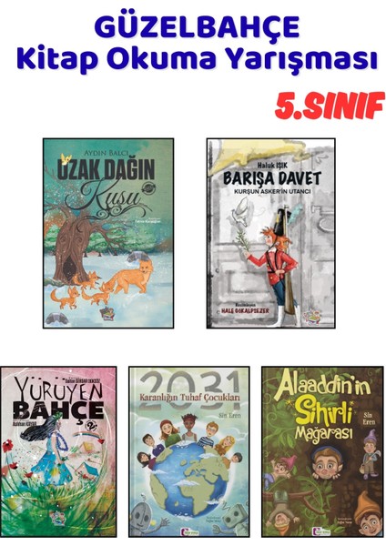 Güzelbahçe Kitap Okuma Yarışması 5.sınıf Kitapları, 5 Kitap Set, 5.sınıf Masal Öykü