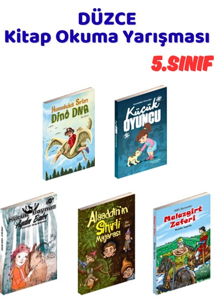 Düzce Kitap Okuma Yarışması 5.sınıf Kitapları, 5 Kitap Set, 5.sınıf Masal Öykü