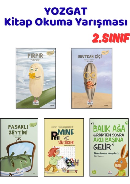 Yozgat Kitap Okuma Yarışması 2.sınıf Kitapları, 5 Kitap Set, 2.sınıf Masal Öykü