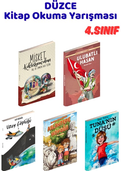 Düzce Kitap Okuma Yarışması 4.sınıf Kitapları, 5 Kitap Set, 4.sınıf Masal Öykü