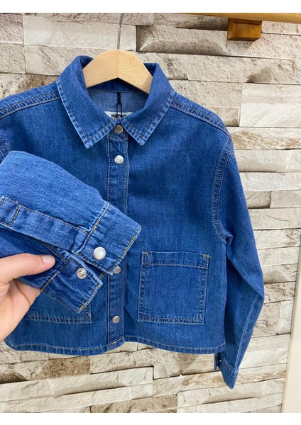 Kız Çocuk Jean Ceket Indigo Model modelleri