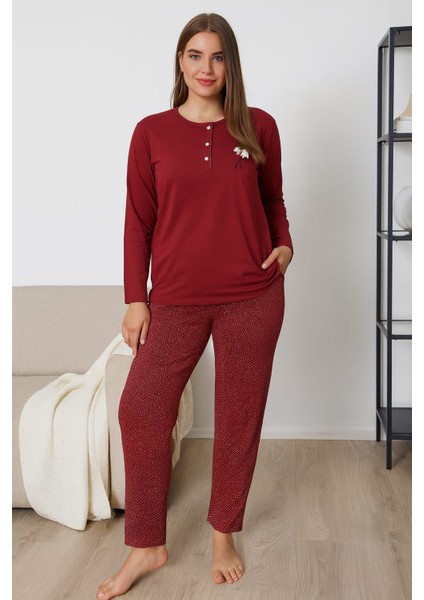 Geniş Kalıp Kadın Pijama Takımı %100 Pamuk fırsatları