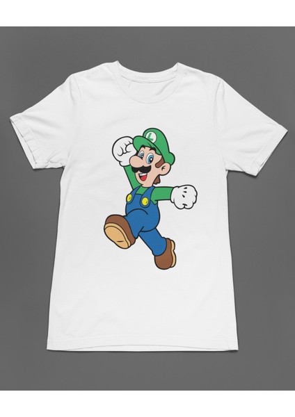Super Mario Luigi Unisex Tişört T-Shirt