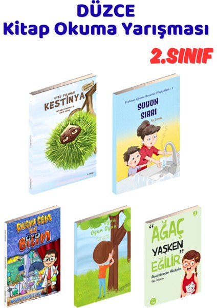 Düzce Kitap Okuma Yarışması 2.sınıf Kitapları, 5 Kitap Set, 2.sınıf Masal Öykü