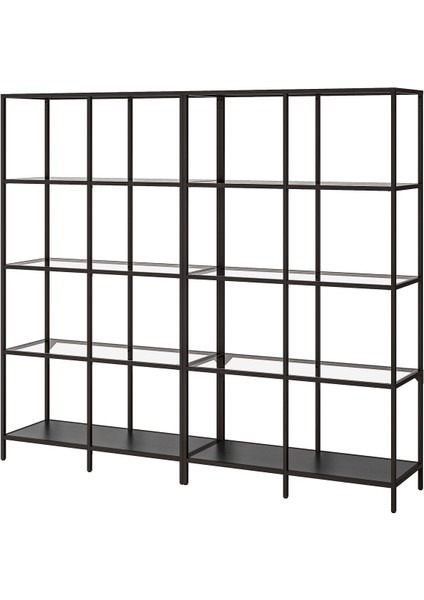 Açık Raf Ünitesi, Venge-Cam, 200X36X175 cm