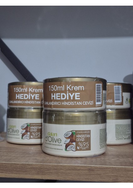 D'olive Besleyici Hızlı Emilen Hindistancevizli Krem 300 ml 150 ml Hediye