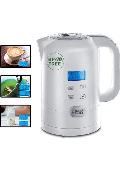 Dijital Su Isıtıcı, 1.7l, 2200W, Sıcaklık Ayarlı, LCD Ekran, Çok Renkli modelleri