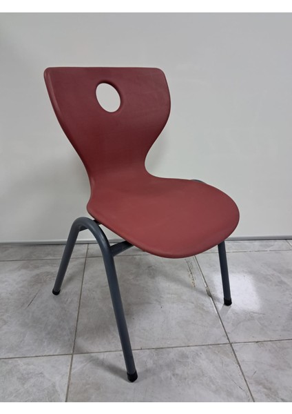 Metal Ayaklı Renkli Monoblok Okul kurs Öğrenci Sandalyesi
