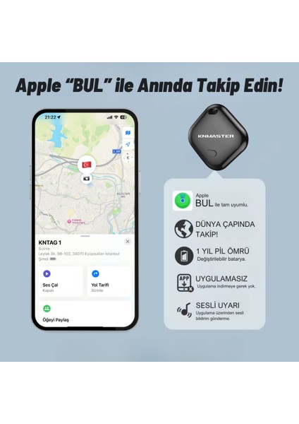 Kntag 1 – Akıllı Takip Cihazı (Apple Uyumlu) fiyatları