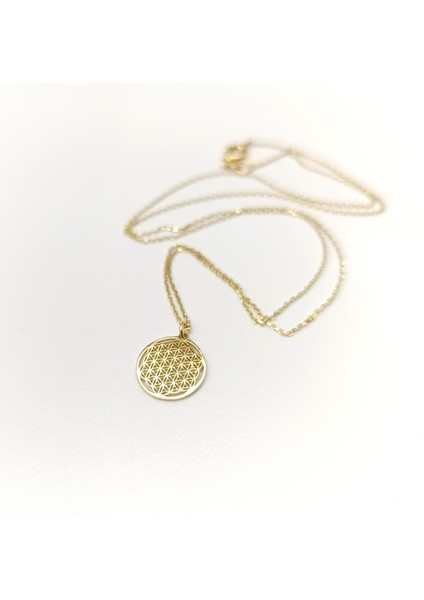 Yaşam Çiçeği Kolye 14 Ayar Altın Hd Videolu