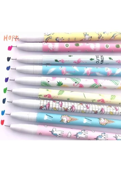 Gökkuşağı Jel Renkli Tükenmez Kalem Seti 10'lu fiyatları