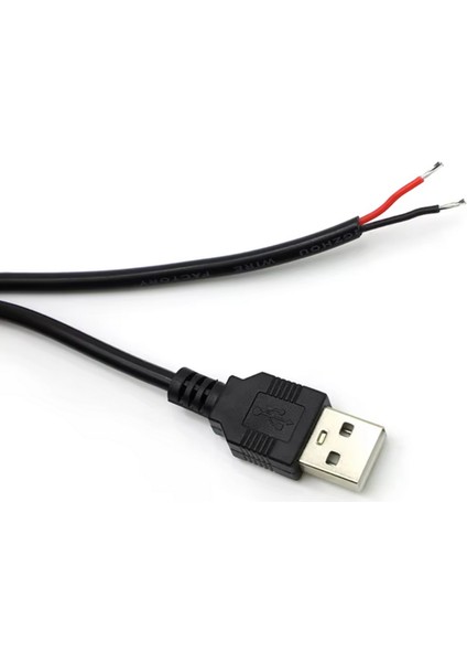 2 Amper USB Erkek Kablo 1 Metre Ucu Açık USB Kablo modelleri