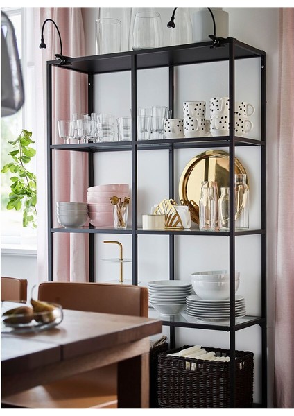 Açık Raf Ünitesi, Venge-Cam, 100X36X175 cm fiyatları