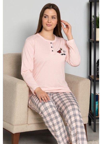 Geniş Kalıp Kadın Pijama Takımı %100 Pamuk fırsatları