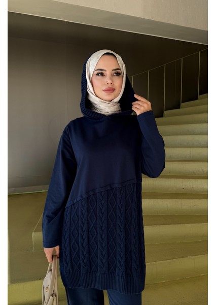 Çapraz Saç Örgülü Triko Takım fırsatları