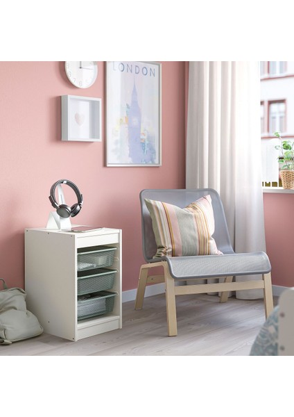 Saklama Ünitesi, Beyaz-Açık Yeşil, 34X44X55 cm fiyatları