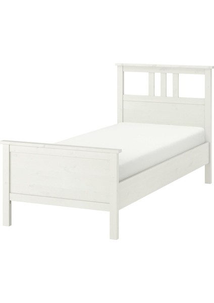 Tek Kişilik Karyola, Beyaz Vernik, 90X200 cm