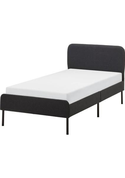 Tek Kişilik Karyola, Vissle Koyu Gri, 90X200 cm