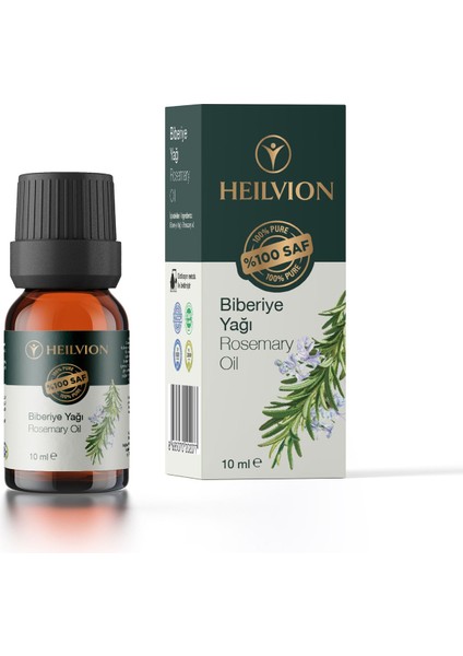 Biberiye Yağı %100 Saf ve Doğal 10 ml Saç & Cilt Bakım Yağı & Aromaterapi (Rosemary Oil)