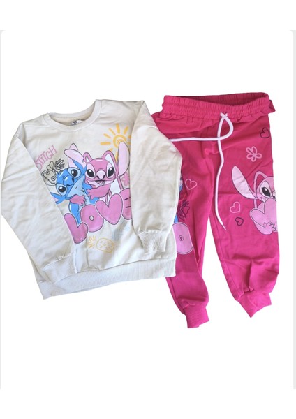 Laura Baby Stitch Baskılı Kız Bebek/çocuktakım fiyatları