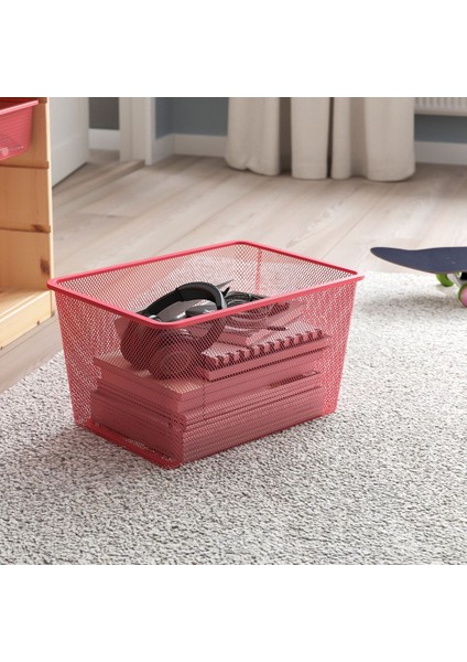 Saklama Ünitesi, Çam-Açık Kırmızı, 93X44X52 cm fırsatları