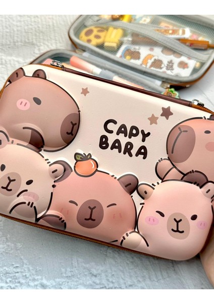 Capybara 3D Sert Kapak Kalemlik / Toparlayıcı / Kalem Kutu fırsatları