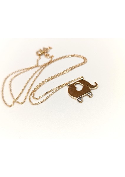 Fil Kolye 14 Ayar Altın Hd Videolu