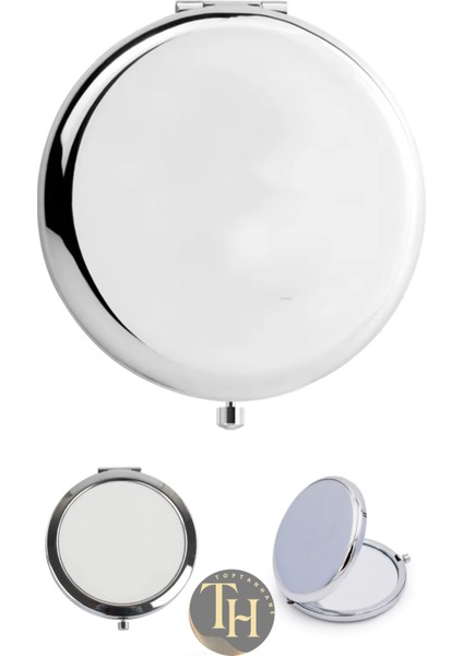 Cep Makyaj Aynası Yuvarlak Çanta Içi Hediyelik Promosyon Ayna Stickera Uygun Gümüş Ayna fiyatları