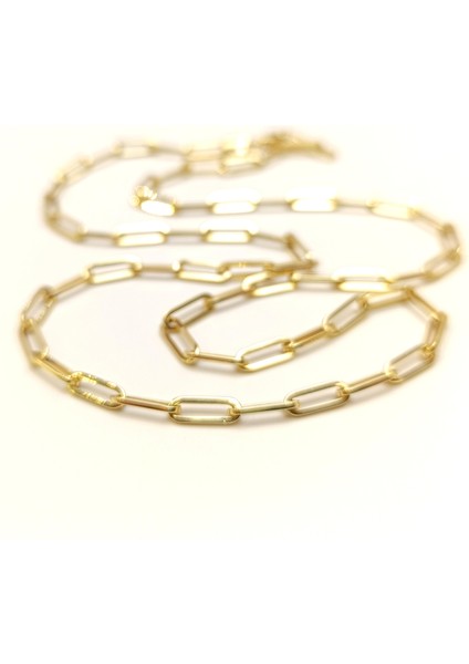 50CM Ataç Zincir Kolye 14 Ayar Altın Hd Videolu modelleri