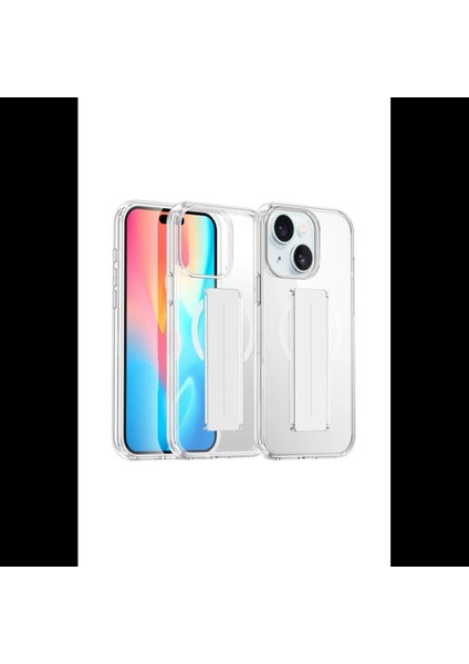 iPhone 15 Kılıf Alfa Magsafe Standlı Kapak