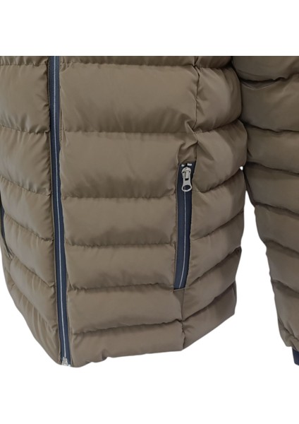 Erkek Çocuk /kız Çocuk Kapüşonu Çıkabilen Içi Peluş Astarlı Fermuar Cepli Kahverengi Renk Mont modelleri
